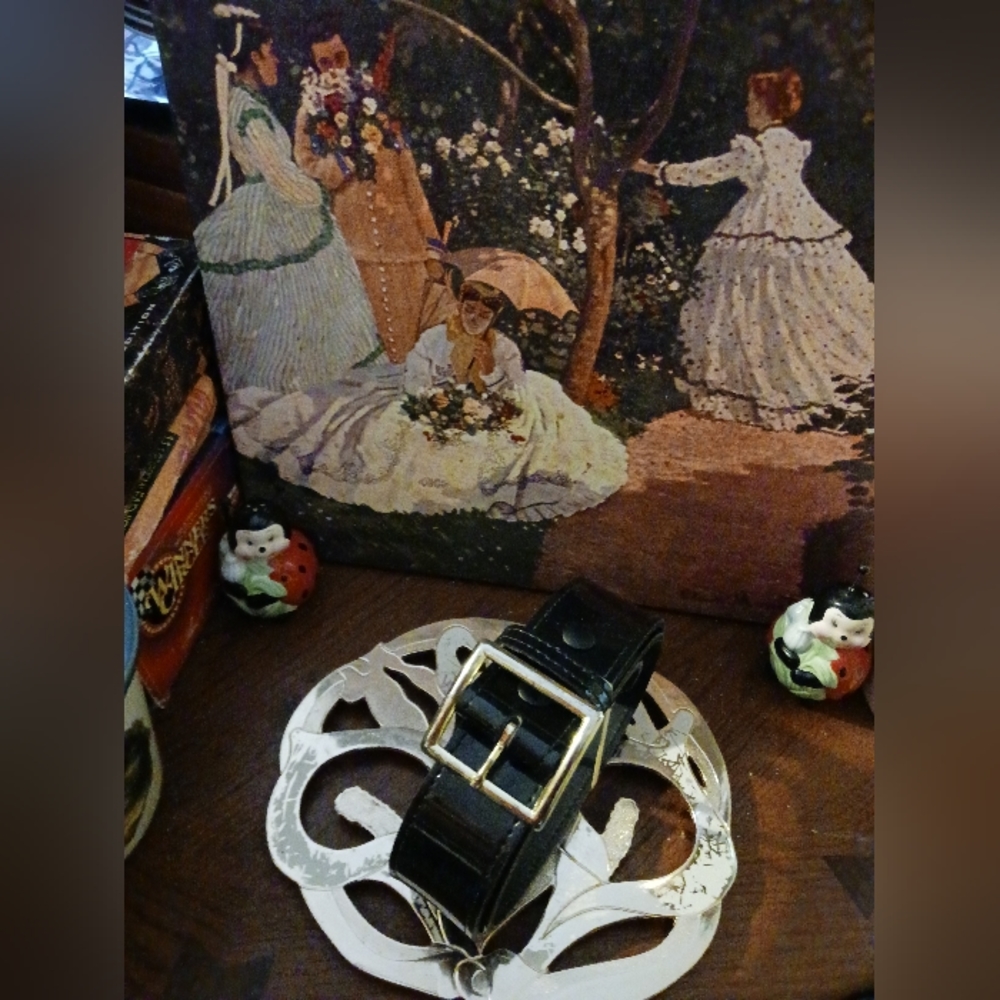 🚂Like New! Boston Patent Leather Belt🚘🚜🚛✈️Size 36,🇺🇸MADE in AMERICA 🛳⛴️